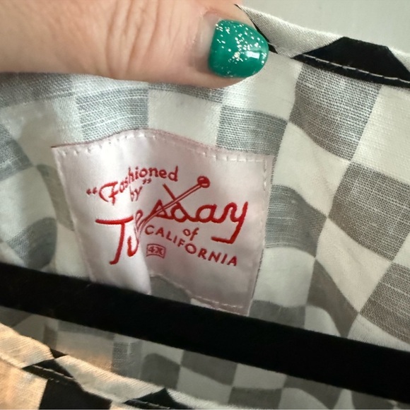 Tuesday of California Black and White Checkered Dress - Picture 4 of 7